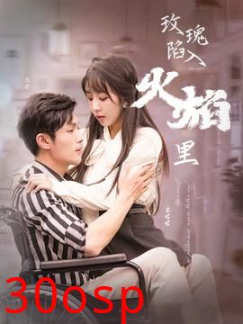 玫瑰陷入火焰里